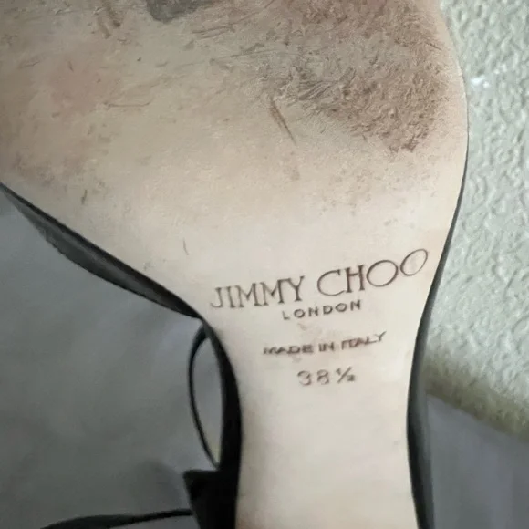 Jimmy Choo Lucy Mix Crystal D’Orsay Pumps Shoes 38.5 - Picture 13 of 15